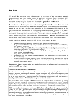 Agricultural Land Property Value