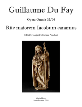 Rite Maiorem Iacobum Canamus