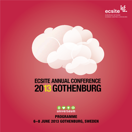 Programme 6–8 June 2013 Gothenburg, Sweden