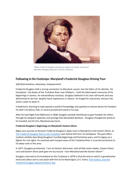 Following in His Footsteps: Maryland's Frederick Douglass Driving Tour