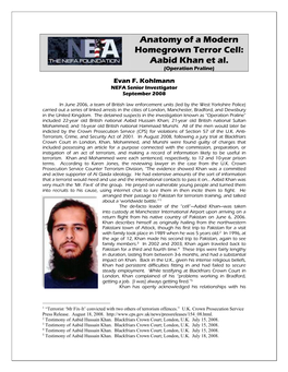 Anatomy of a Modern Homegrown Terror Cell: Aabid Khan Et Al