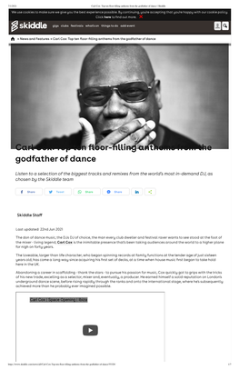 Carl Cox: Top Ten Floor-Filling Anthems from the Godfather of Dance