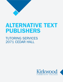 Alternative Textbooks Publishers