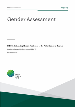 Enhancing Climate Resilience of the Water Sector in Bahrain