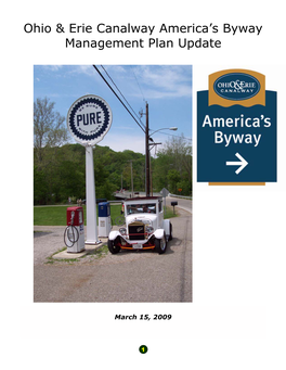 Ohio & Erie Canalway America's Byway Management Plan Update