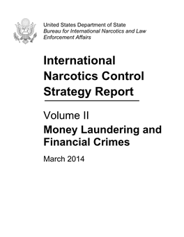 International Narcotics Control Strategy Report