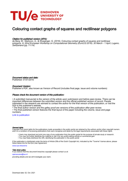 Colouring Contact Graphs of Squares and Rectilinear Polygons