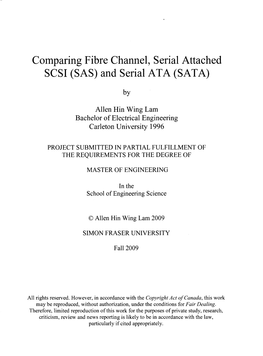 Comparing Fibre Channel, Serial Attached SCSI (SAS) and Serial ATA (SATA)