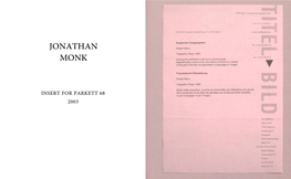T Jonathan Monk