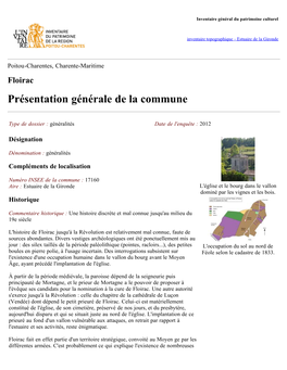 Floirac Présentation Générale De La Commune