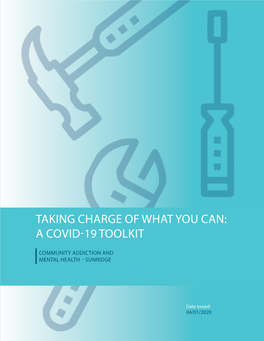 Taking Charge of What You Can: a Covid-19 Toolkit