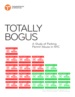 TOTALLY BOGUS a Study of Parking Permit Abuse in NYC