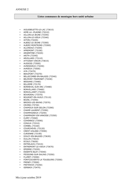 Annexe 2 Listes Communes Isolées AAC Octobre 2019