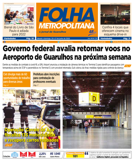 Governo Federal Avalia Retomar Voos No Aeroporto De Guarulhos Na