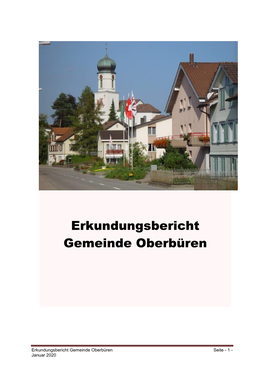 Einquartierungen Erkundungsbericht Gemeinde Oberbüren
