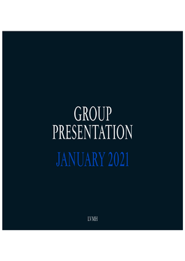 Group Presentation January 2021 Group Presentation / January 2021 2021.01.27 — 2