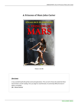 Find Ebook > a Princess of Mars John Carter