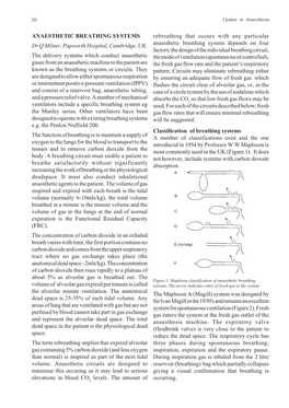 ANAESTHETIC BREATHING SYSTEMS Rebreathing That Occurs with Any Particular Dr Q Milner, Papworth Hospital, Cambridge, UK