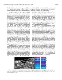 The Co-Evolution of Mars' Atmosphere and Massive South Polar CO2 Ice