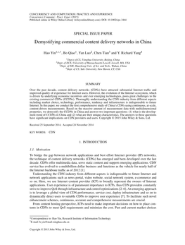 Demystifying Commercial Content Delivery Networks in China