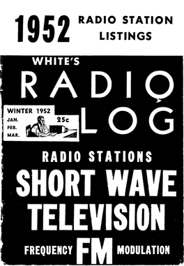 WHITE's WINTER 1952 25C B