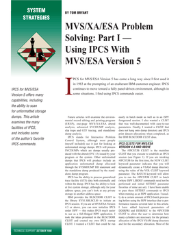 Using IPCS with MVS/ESA Version 5