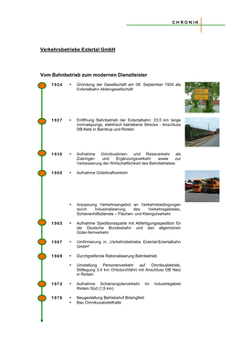 Verkehrsbetriebe Extertal Gmbh Vom Bahnbetrieb Zum Modernen