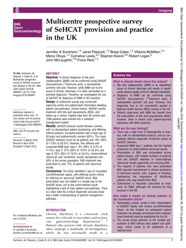 Multicentre Prospective Survey of Sehcat Provision and Practice in the UK