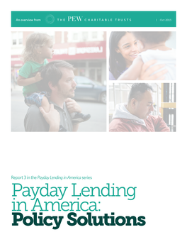 Payday Lending in America