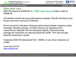 Standard Capital Securities (Pvt.) Ltd