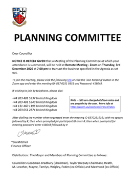 Planning Committee