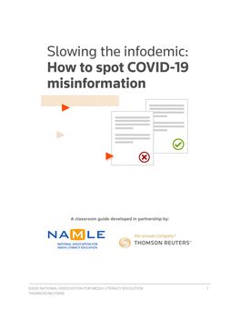 Slowing the Infodemic: How to Spot COVID-19 Misinformation