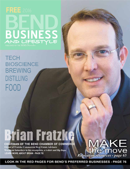 BUSINESS and LIFESTYLE PUBLISHED by the Bendchamber