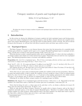 Category Numbers of Posets and Topological Spaces