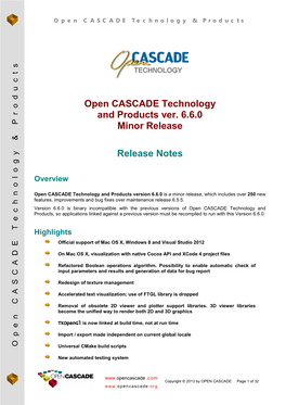 OCCT V.6.5.4 Release Notes