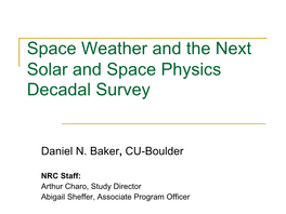 A Decadal Strategy for Solar and Space Physics