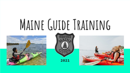 Maine Guide Training