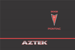 2002 Pontiac Aztek Owner's Manual