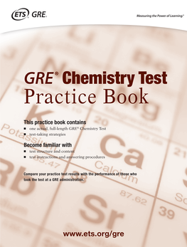GRE ® Chemistry Test Practice Book (PDF)