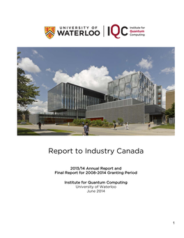Report to Industry Canada