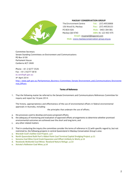 Inquiry Into Environmental Offsets Submission 75