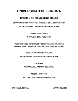 División De Ciencias Sociales