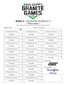 Week 3 – Qualifier Workout 3