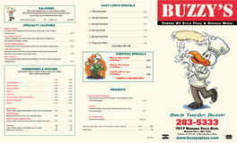 Buzzy Menu 2018.Indd