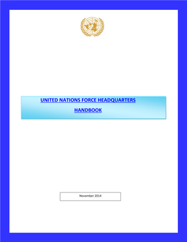 United Nations Force Headquarters Handbook