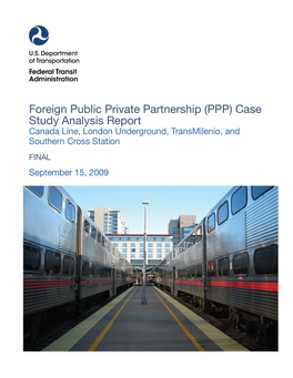 Public Private Partnership Foreign Case Studies Report