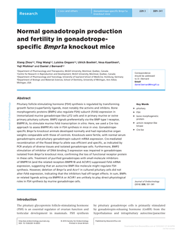 Downloaded from Bioscientifica.Com at 10/03/2021 07:38:50PM Via Free Access