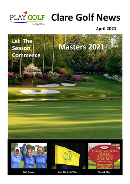 Clare Golf News April 2021