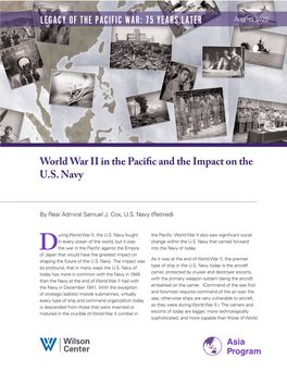Legacy of the Pacific War: 75 Years Later August 2020