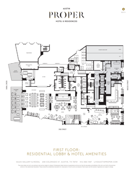 First Floor: Residential Lobby & Hotel Amenities